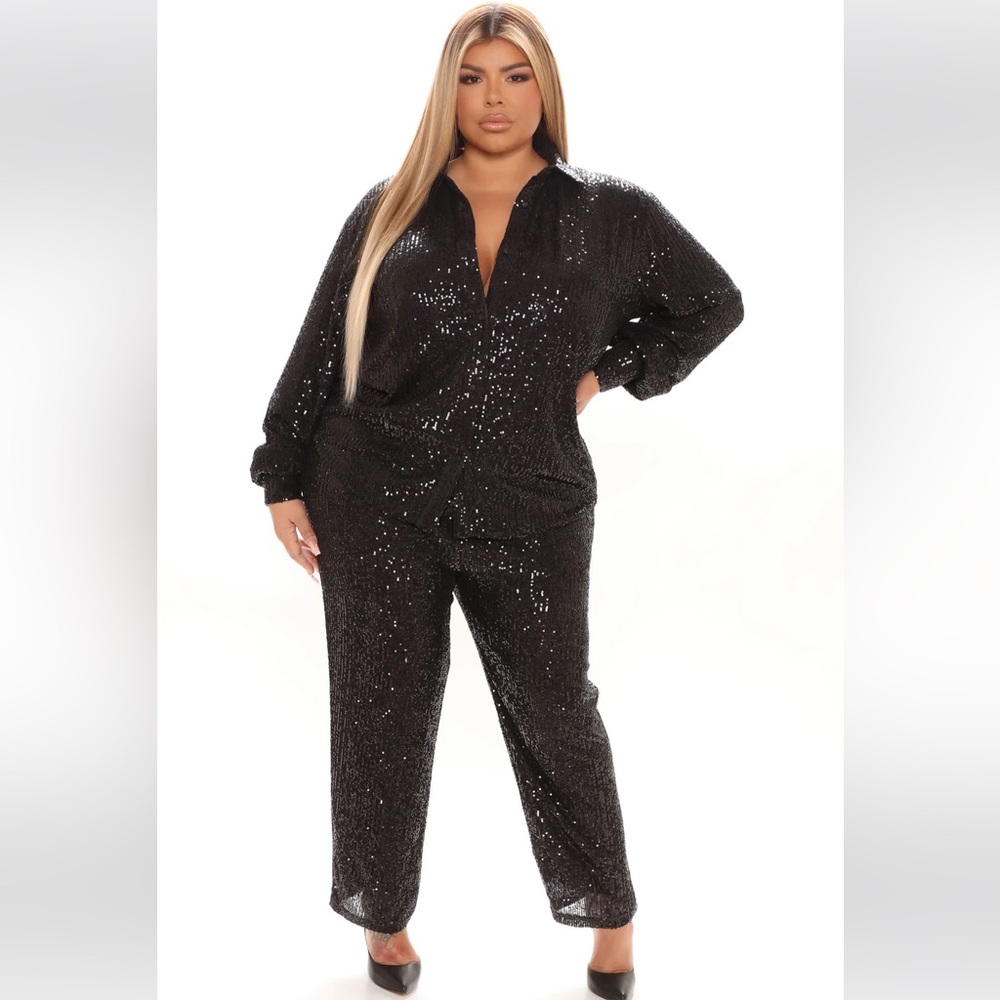 Sequence pants set- Black